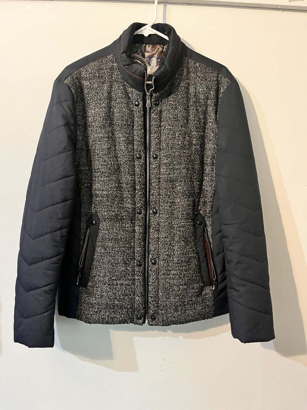007-0041 Barabas Men's Style 910# Wool-Blend Hybrid Quilted Jacket